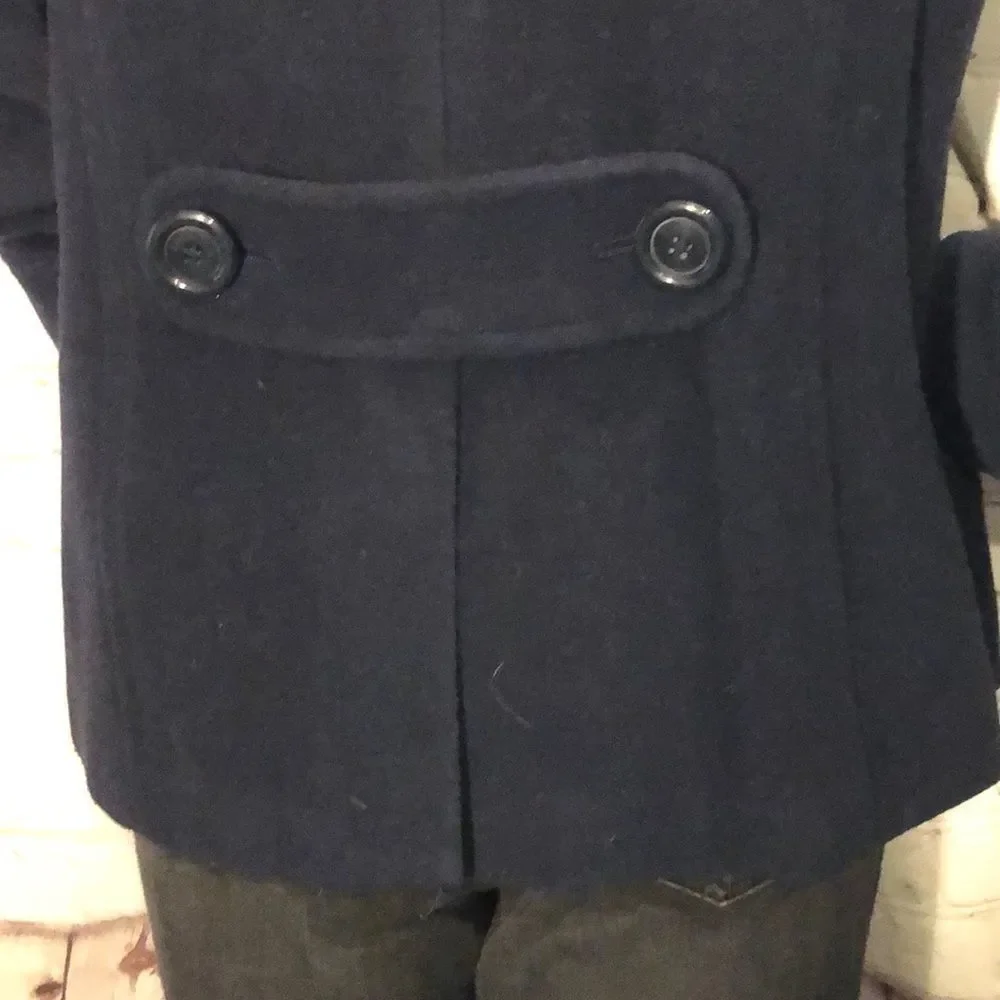 American Eagle Outfitters AEO Navy Blue Peacoat Quilted Lining Medium M - Picture 6 of 11